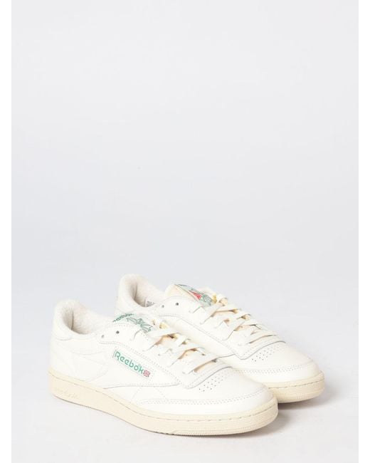 Reebok White Club C 85 Vintage Low Top Sneakers for men