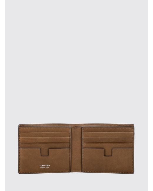 Tom Ford Brown Nabuk Wallet for men