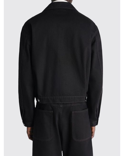 Lemaire Black Denim Jacket for men