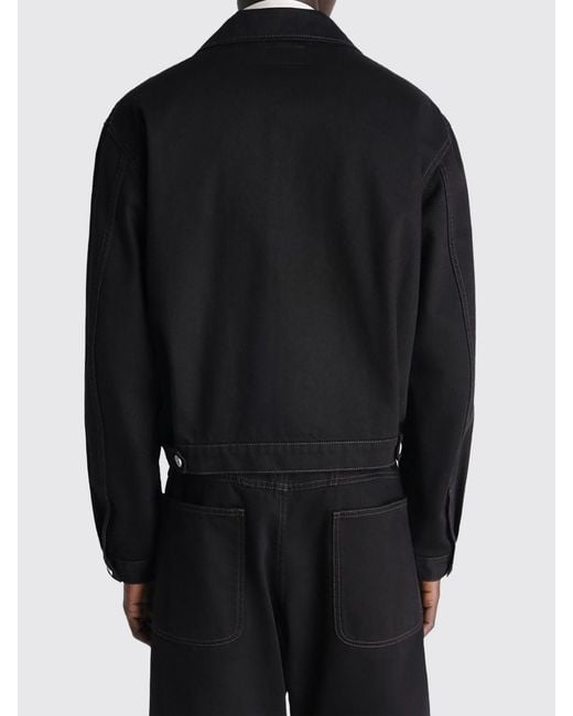 Lemaire Black Denim Jacket for men
