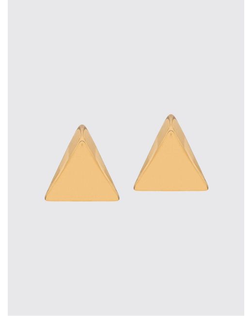 FEDERICA TOSI Metallic Virtual Triangular Pendant Earrings