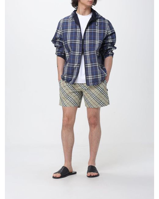 Burberry Green Check Swimsuit for men