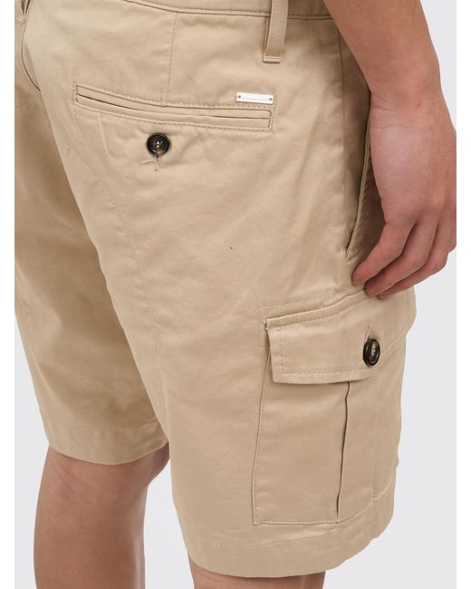 DSquared² Natural Cotton Cargo Shorts for men