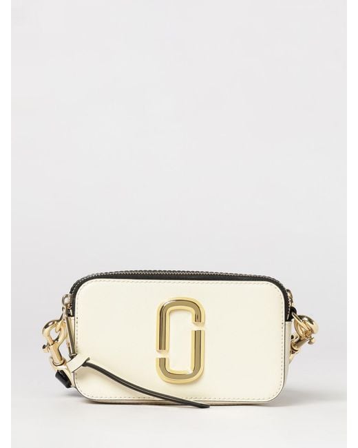 Marc Jacobs Natural The Snapshot Saffiano Leather Bag