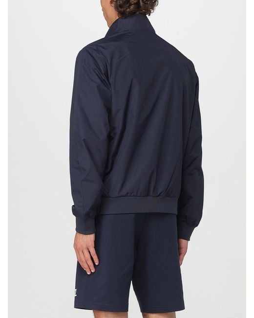 EA7 Blue Recycled Nylon Jacket for men