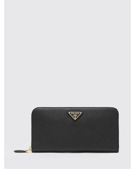 Prada Black Saffiano Leather Wallet