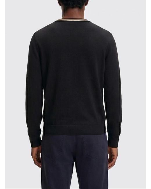 Boss Blue Basic Cotton Crew Neck Knit Top for men