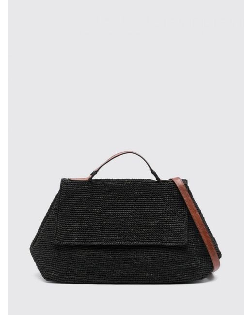 IBELIV Black Lahady Raffia Handbag