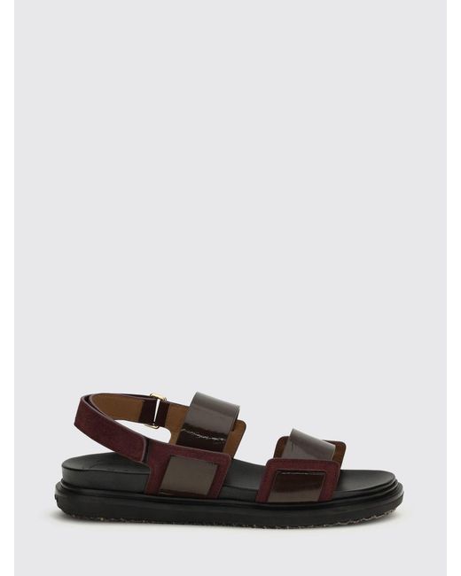 Marni White Leather Sandals