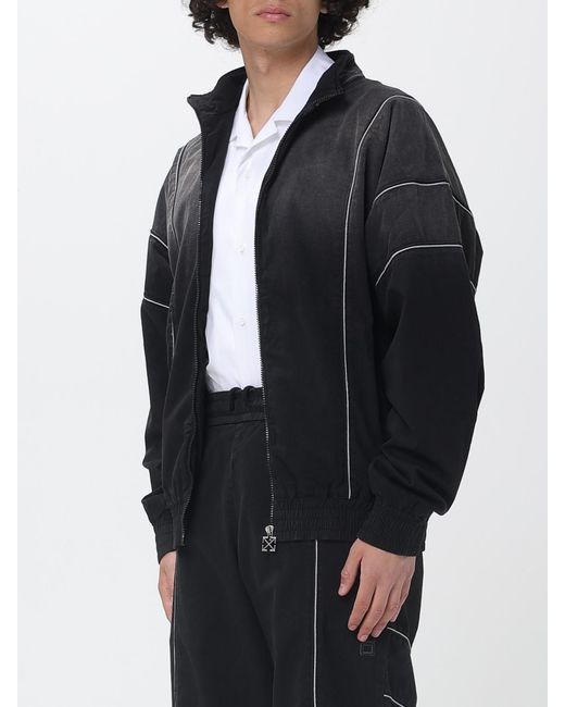 Off-White c/o Virgil Abloh Blue Offline Faded Effect Track Top for men