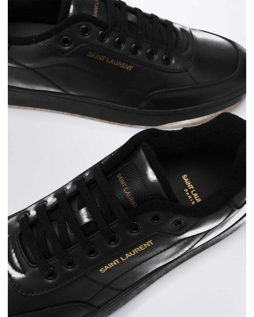 Saint Laurent Black Sl/61 Low-Top Sneakers for men