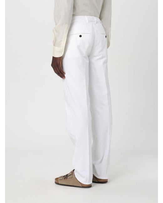 Dondup White Trousers for men