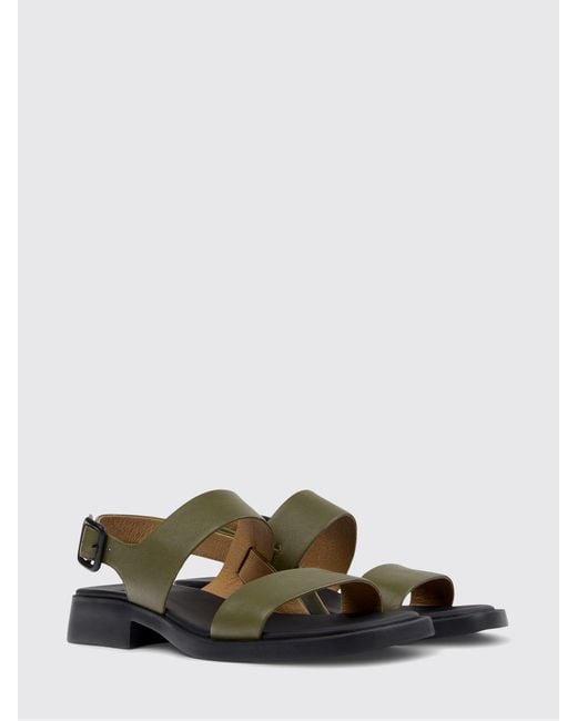 Camper White Dana Leather Sandal