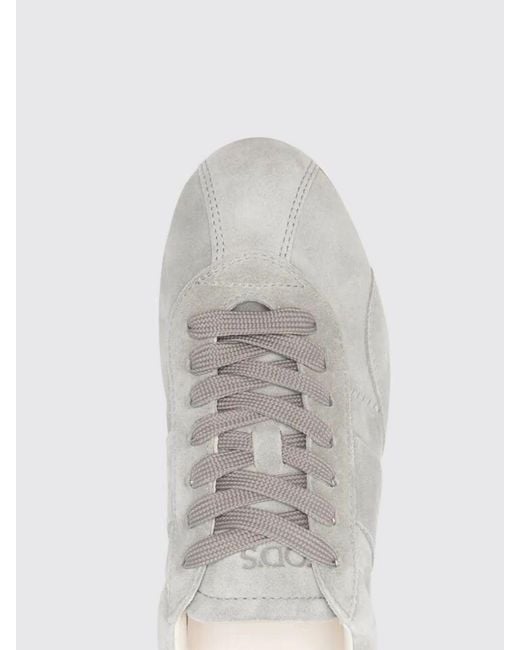 Tod's White Suede Sneakers