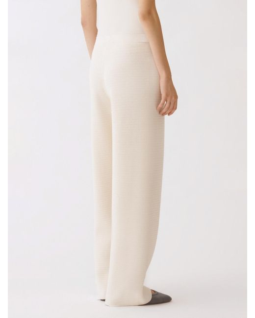 Fabiana Filippi Pink Virgin Wool And Cotton Trousers