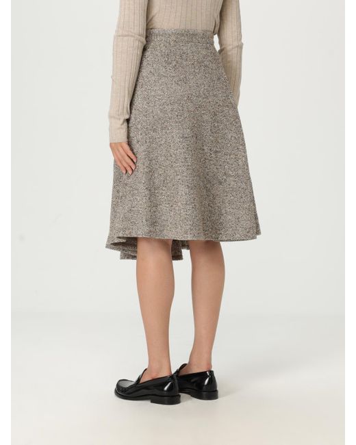 Falda Mujer Brunello Cucinelli de color Natural