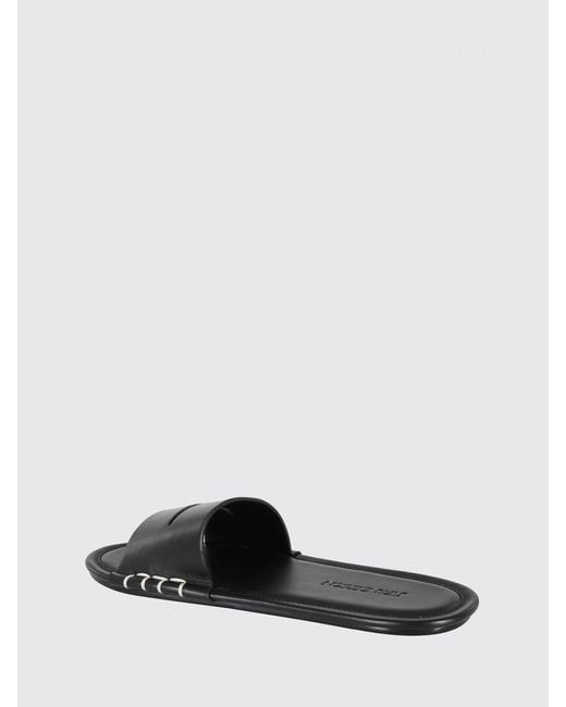 J.W. Anderson White Penny Leather Slippers