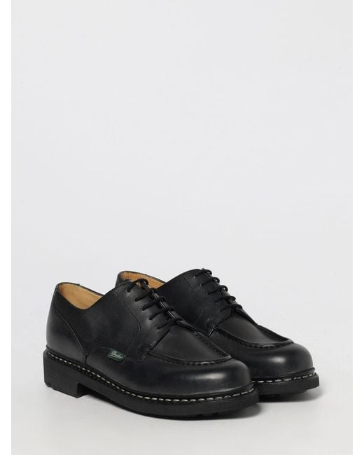 Paraboot White Chambord Leather Derby Shoes for men