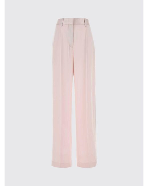 Jil Sander Pink Satin Straight Trousers By