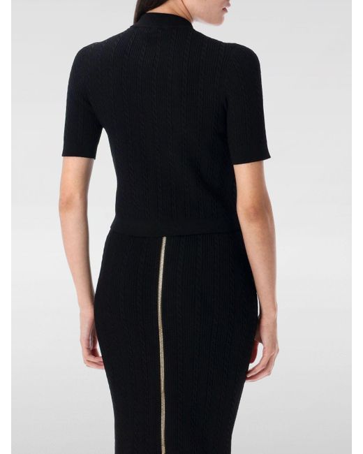 Cardigan Con Bottoni Gioiello di Balmain in Black