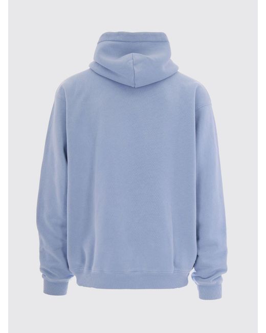 Represent Blue Cotton Hoodie for men