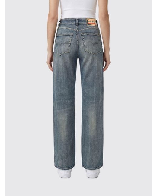 DIESEL Blue D-Sent Wide Leg Jeans