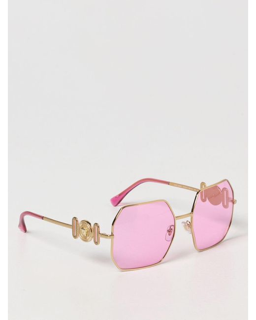 Versace Pink Medusa Biggie Sunglasses