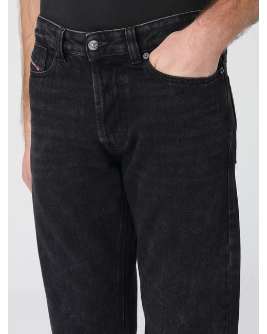 DIESEL Black D-Eeper Denim Jeans for men