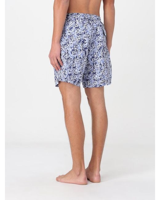 Kampos Blue Patterned Swimsuit for men
