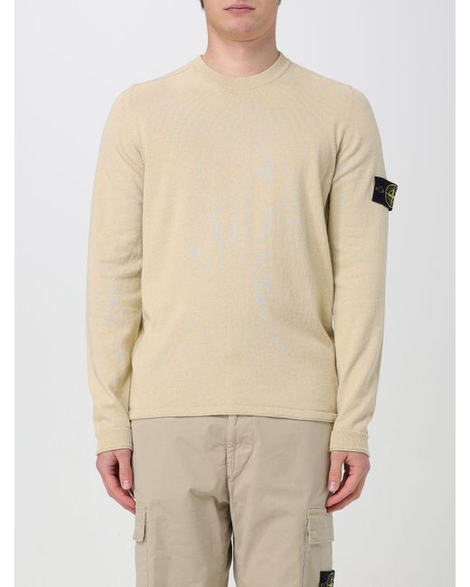 Stone Island Sweater in Natural for Men | Lyst