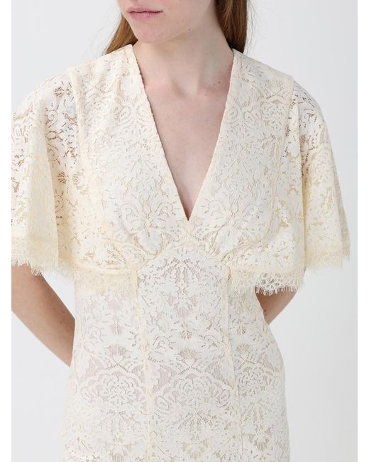 Twinset White Long Lace Dress