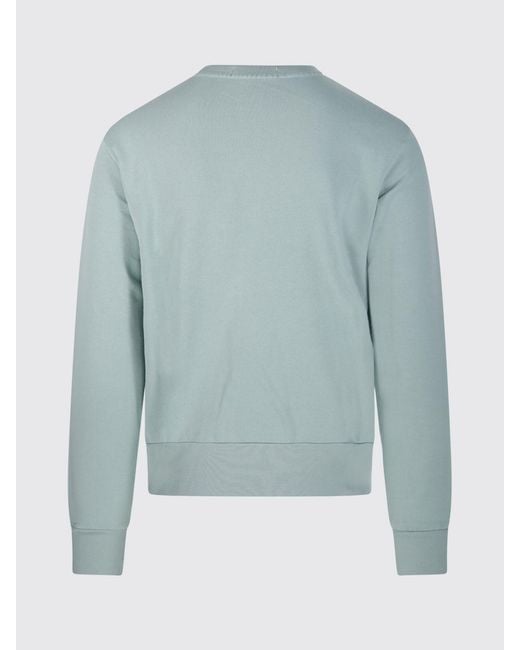 Polo Ralph Lauren Blue Cotton Crewneck Sweatshirt With Pony Logo for men