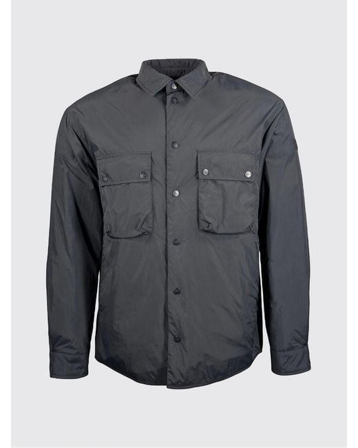 Peuterey Blue Nylon Shirt Jacket for men