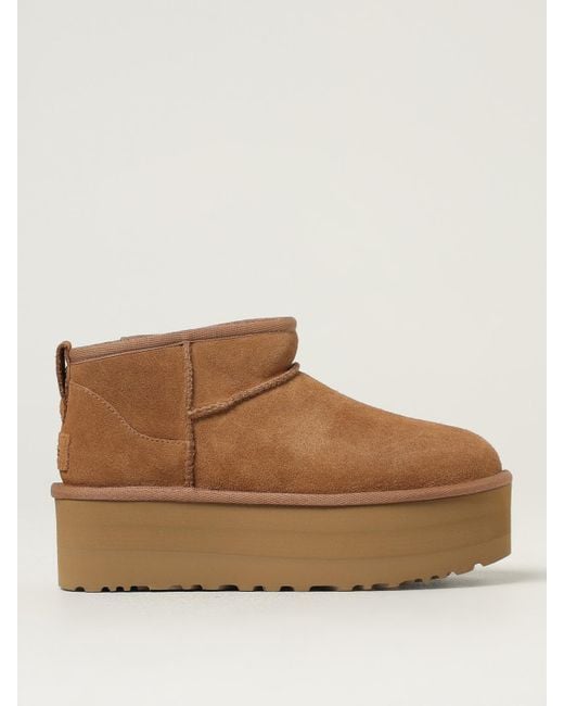 Ugg Brown Flat Ankle Boots