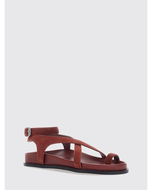 A.Emery Red Heeled Sandal