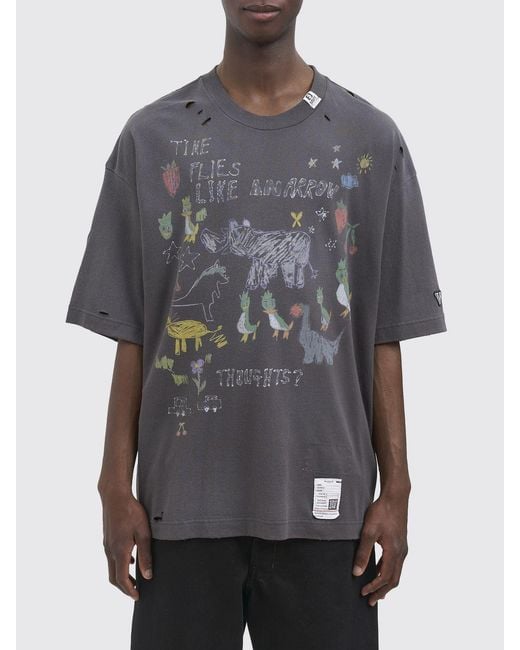 Maison Mihara Yasuhiro Gray T-Shirt for men