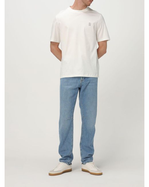 Brunello Cucinelli T-Shirt Herren in White für Herren