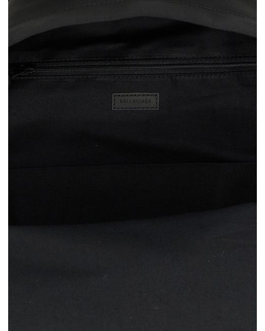 Balenciaga Black Explorer Recycled Nylon Backpack
