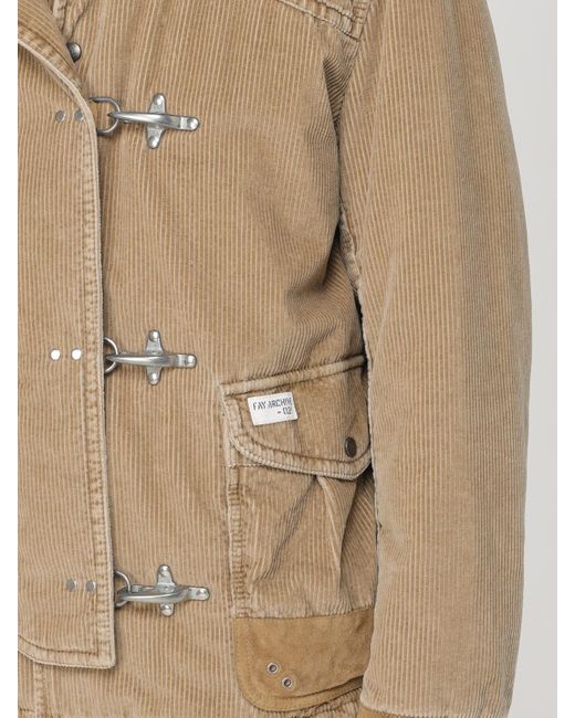 Collezione cappotti eleganti di Fay in Natural da Uomo
