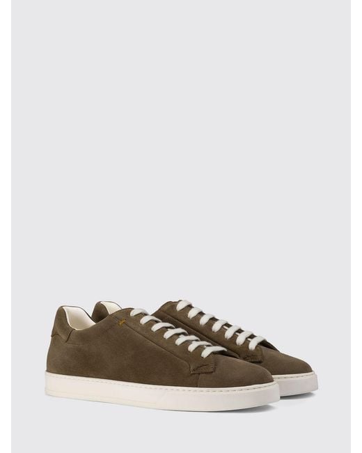 Doucal's Brown Suede Sneakers for men