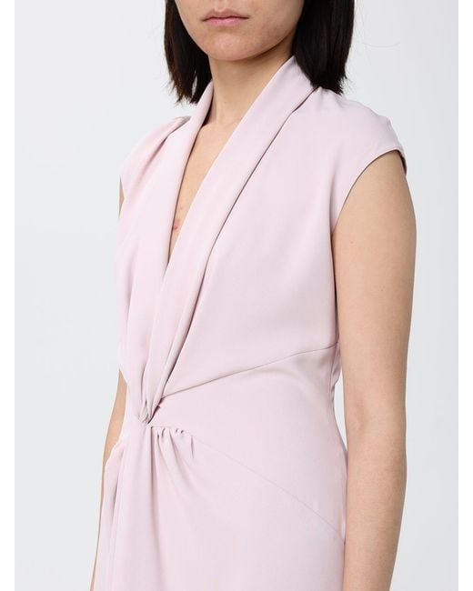Hanita Pink Draped Dress