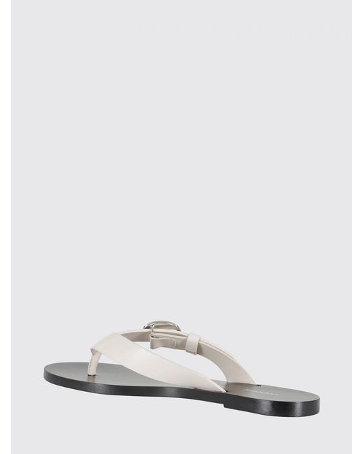 Coperni White Leather Sandal