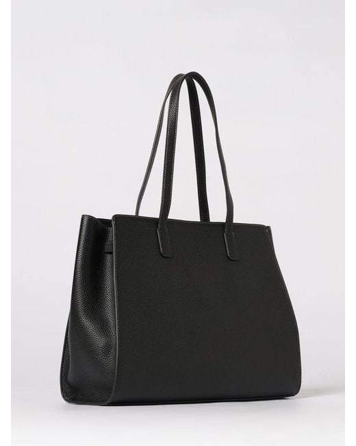 Love Moschino Black Grained Faux Leather Bag