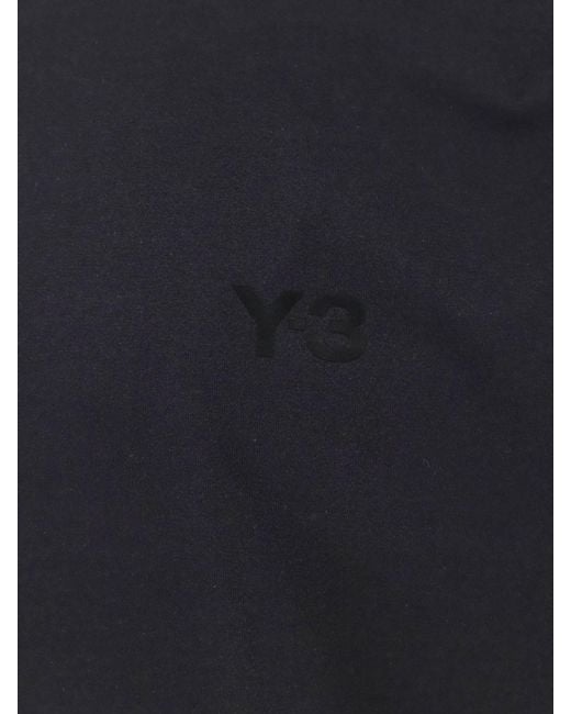 Y-3 Black Cotton T-Shirt for men