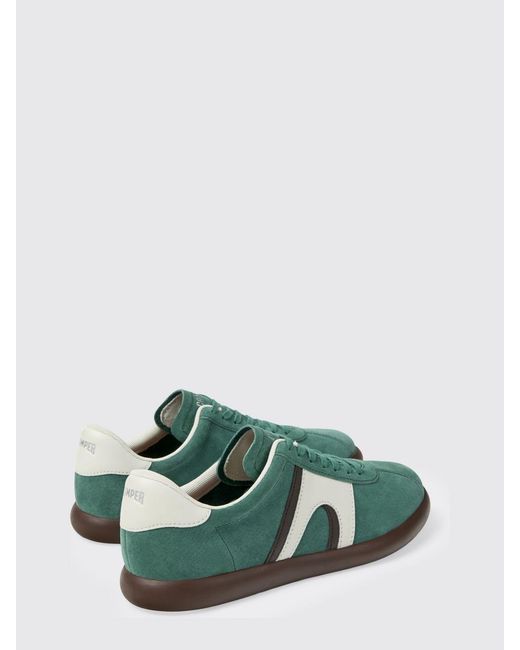 Camper Green Pelotas Soller Suede Sneakers for men