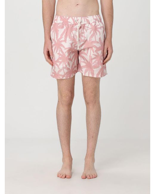 Palm Angels Pink Swimsuit for men