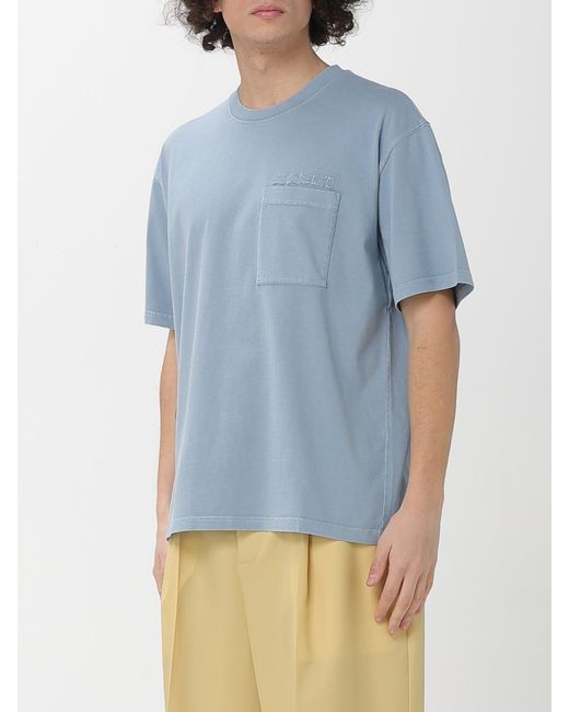 Marni Blue Basic Cotton T-Shirt for men