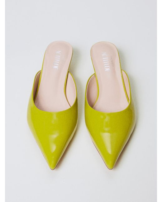Mules di Twinset in Yellow