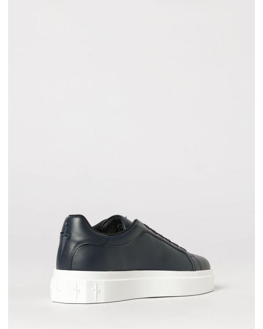 Cesare Paciotti Blue Leather Sneakers for men