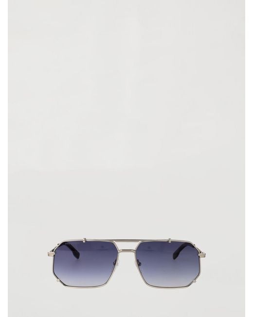 DSquared² Gray Metal Aviator Sunglasses With Double Bridge And Gradient Lenses for men